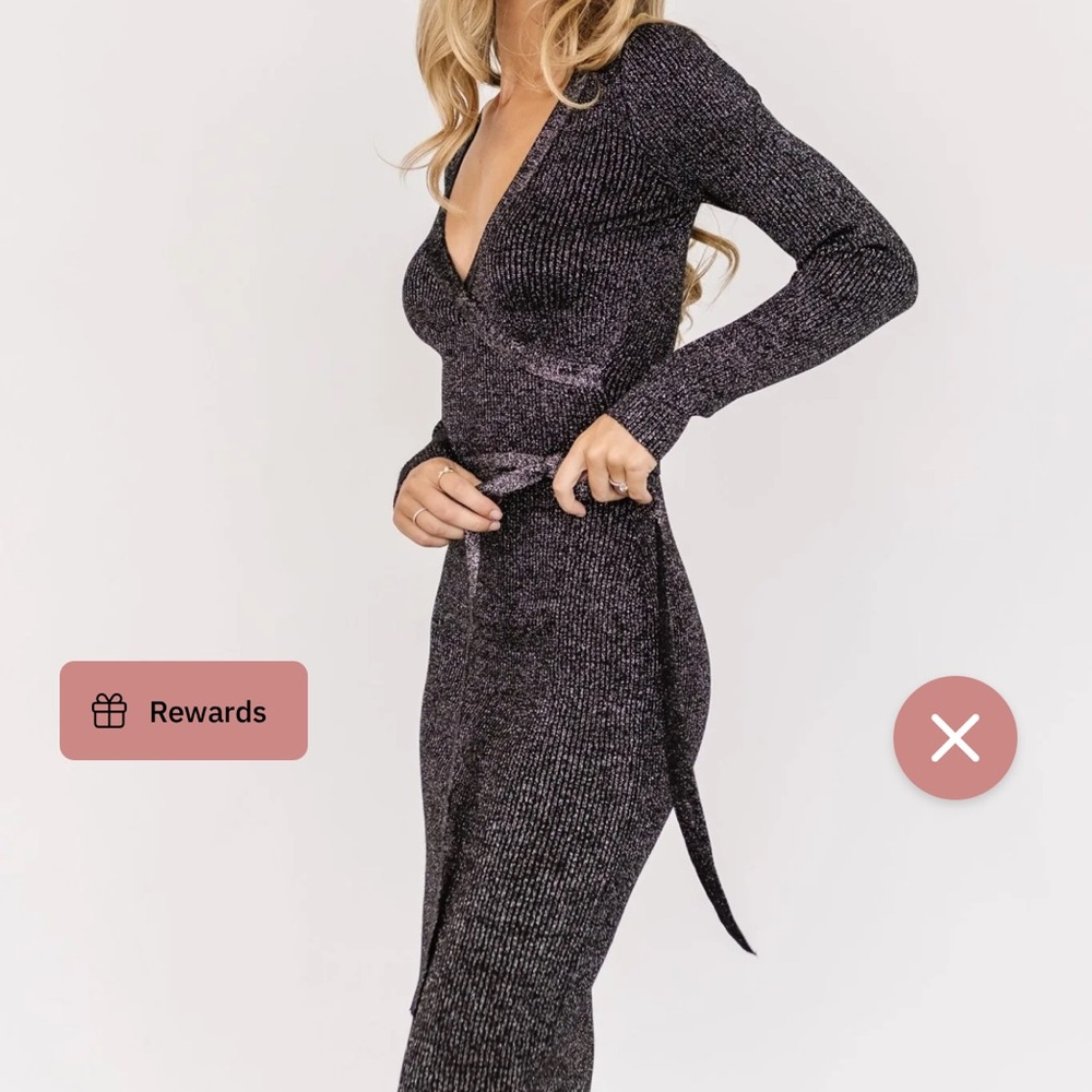 Elegant Black Shimmer Dress